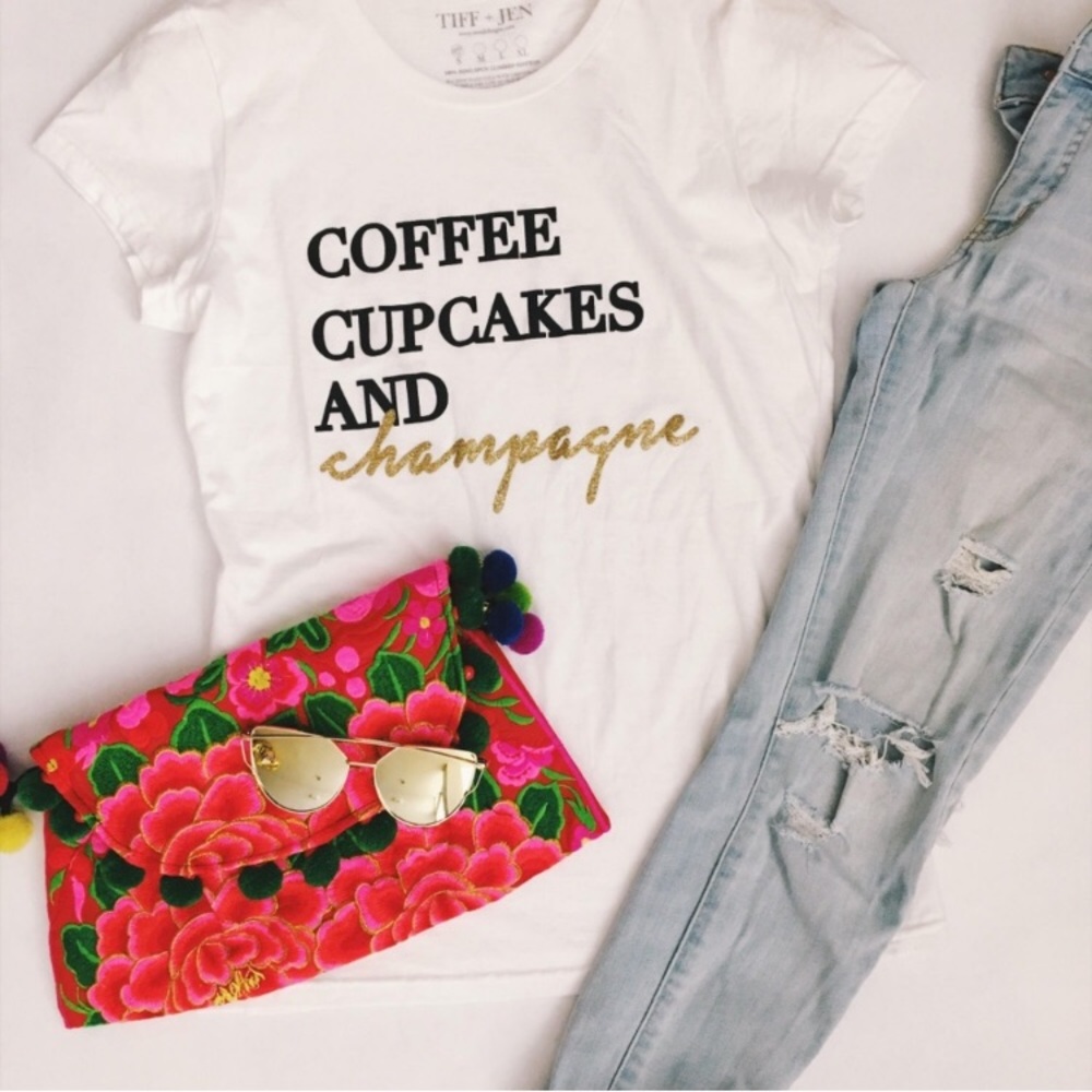 Coffee, Cupcakes, & Champagne Tee!
